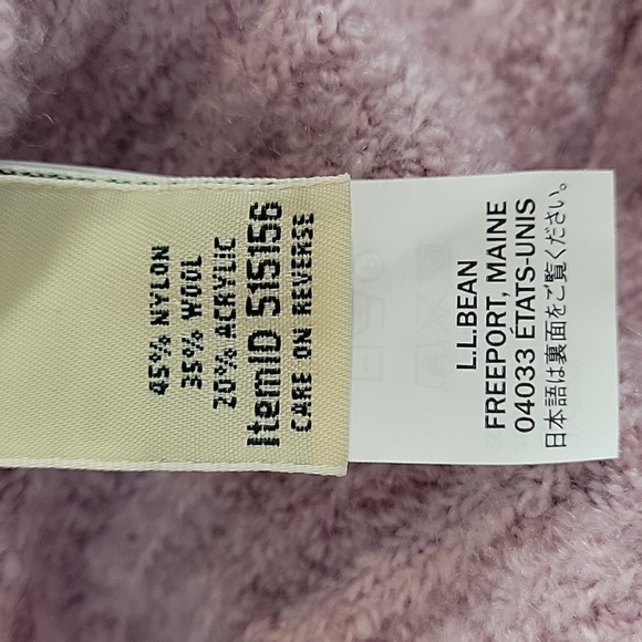 LL BEan Cozy Cloud Sweater Quarter Zip wool blend womens XL - Picture 6 of 7